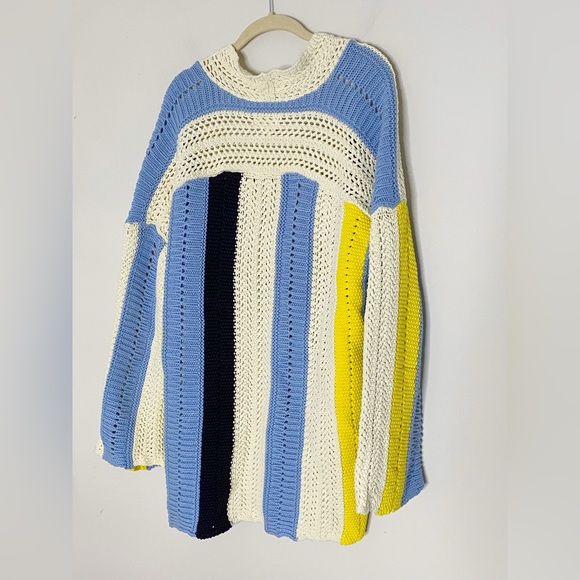 Anthropologie Maeve Striped Longline Cardigan - Picture 7 of 9